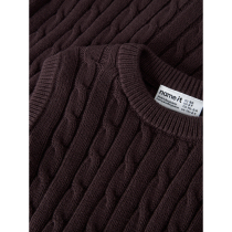 NAME IT Strik Vest Raffat Chocolate Plum